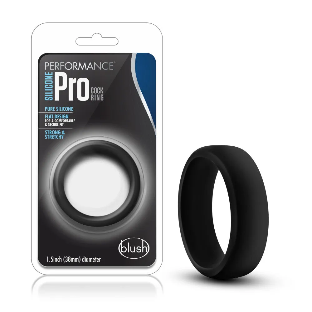 Performance By Blush® | Pro: Black Penis Ring - Made with Puria™ Silicone