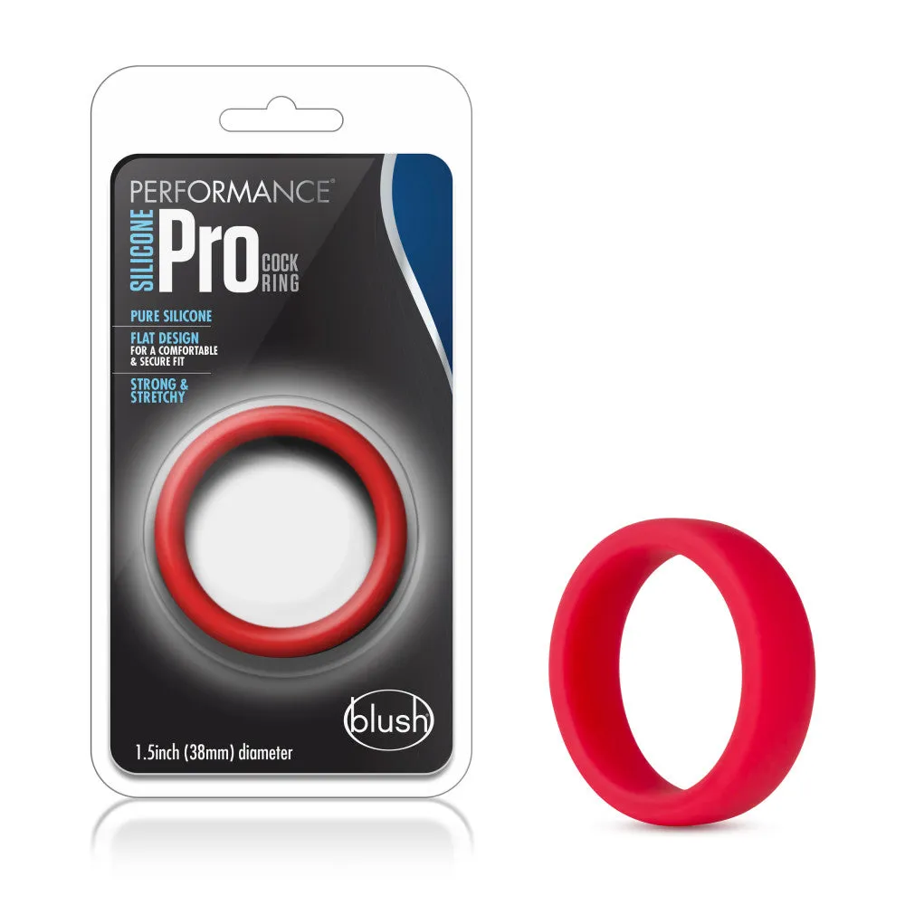 Performance By Blush® | Pro: Red Penis Ring - Made with Puria™ Silicone