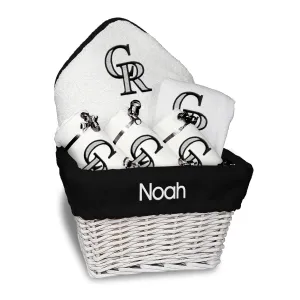 Personalized Colorado Rockies Medium Basket - 6 Items