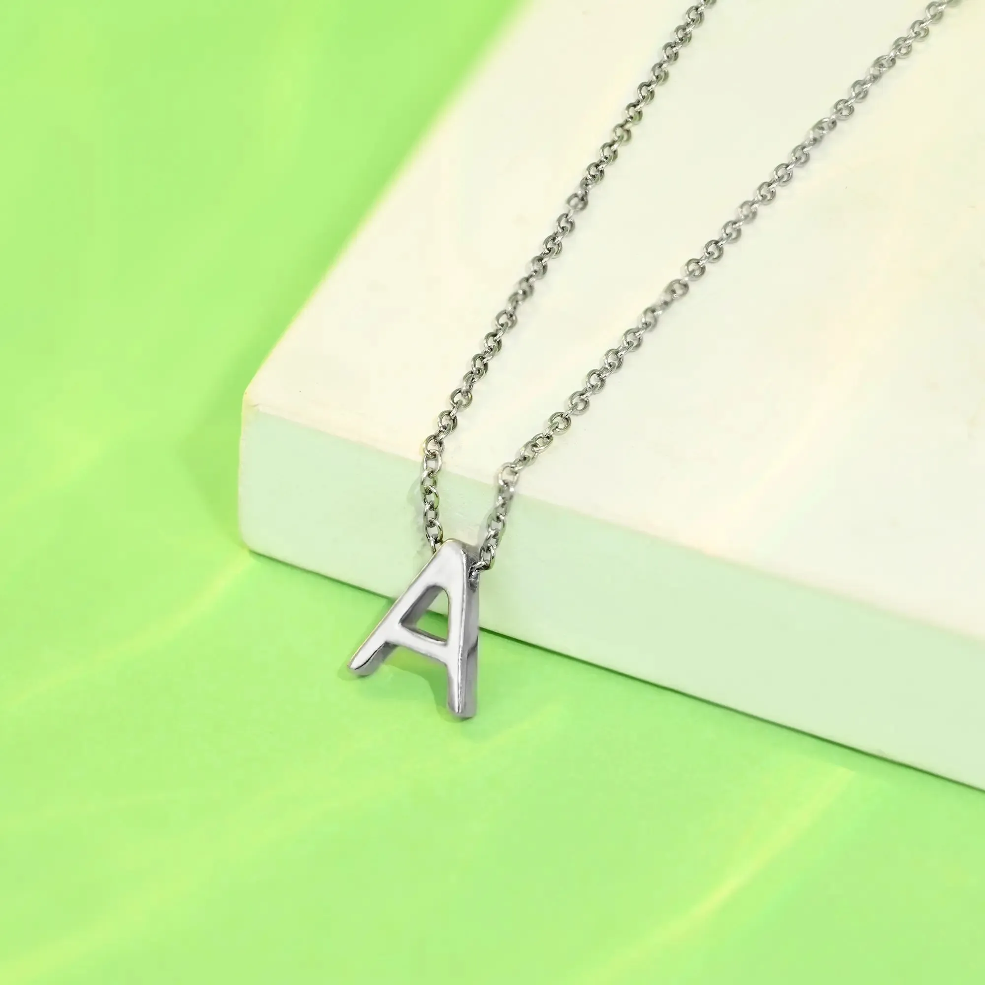 "A" Initial Necklace