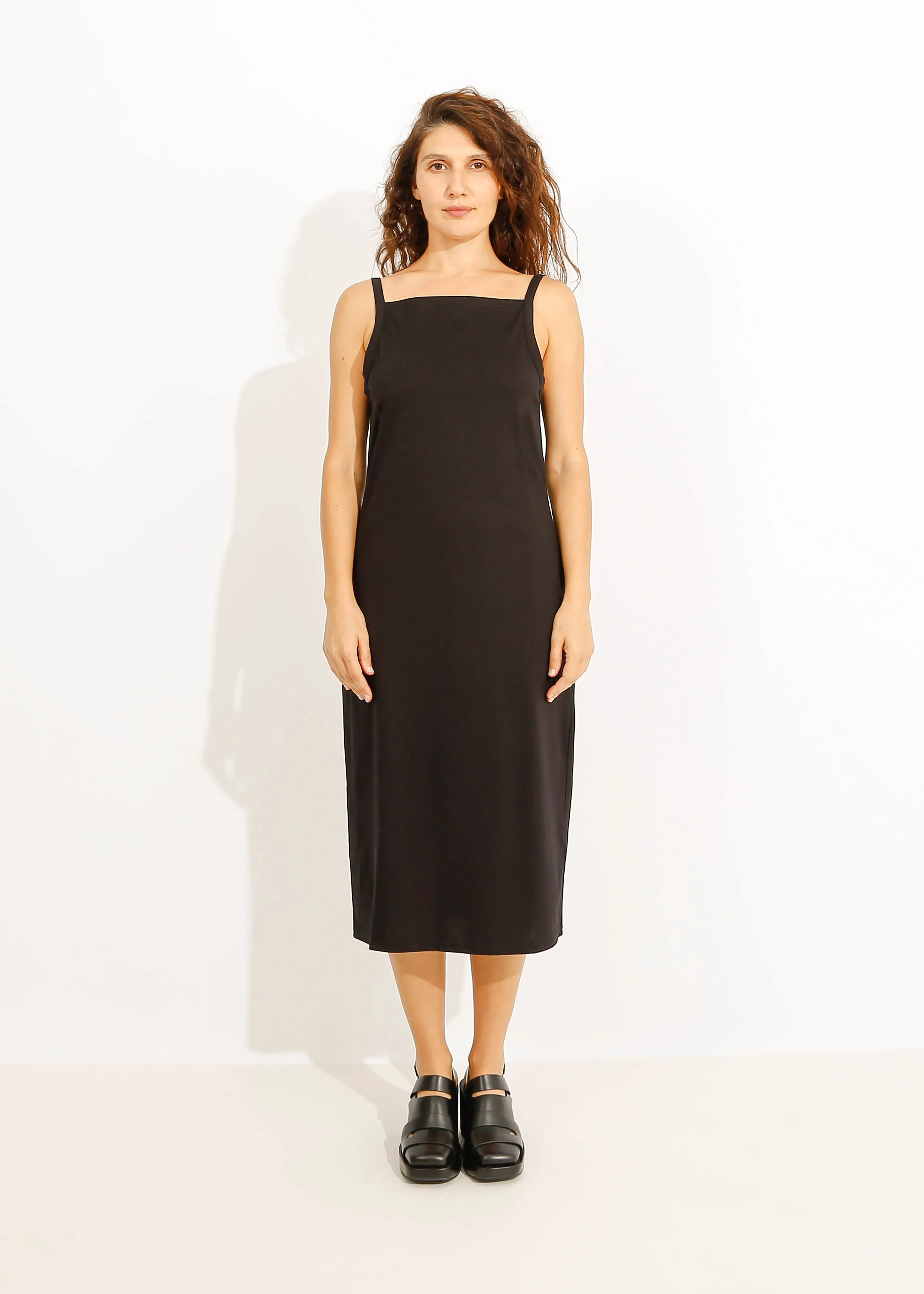 RILEY TANK DRESS / ONYX