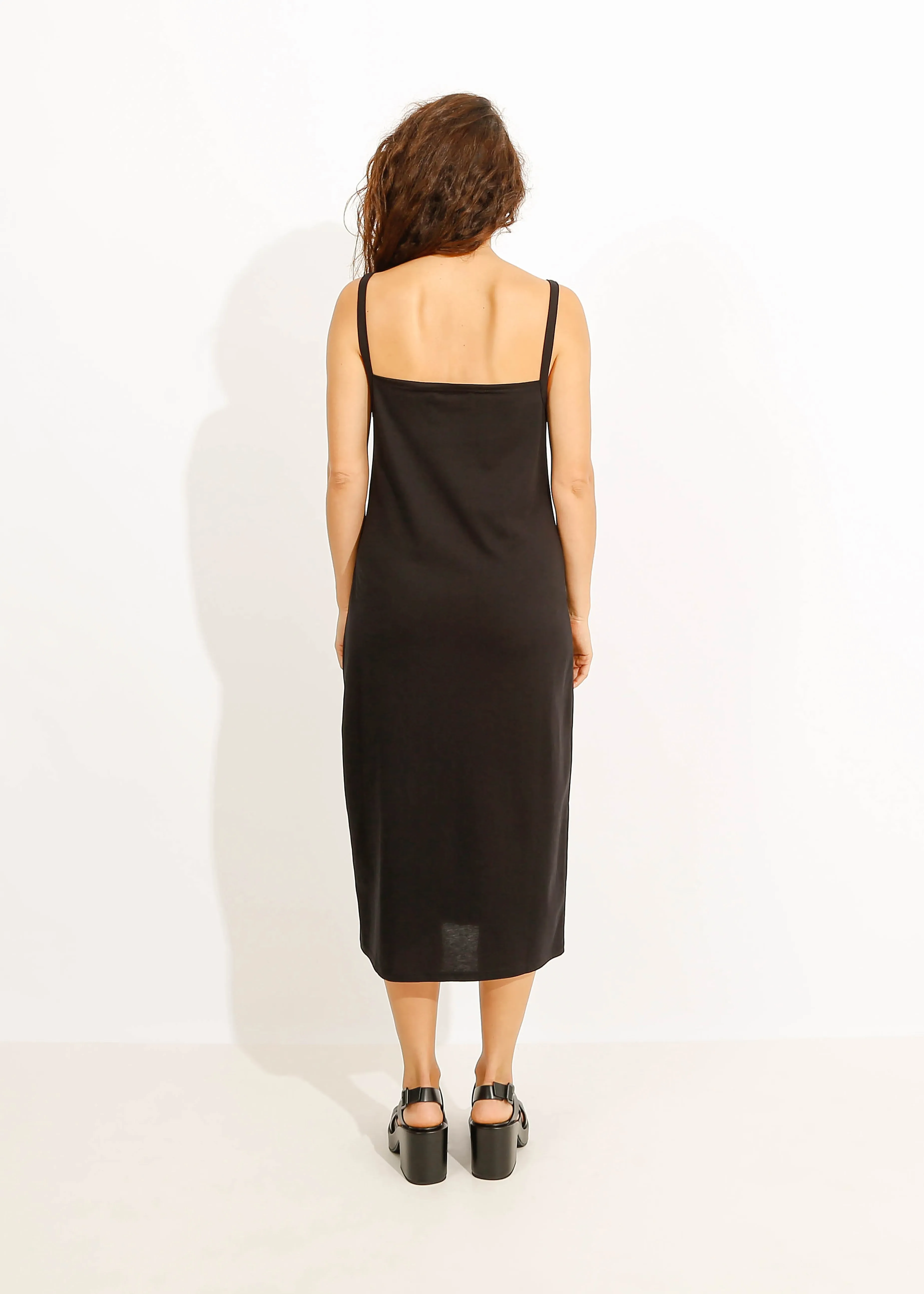 RILEY TANK DRESS / ONYX