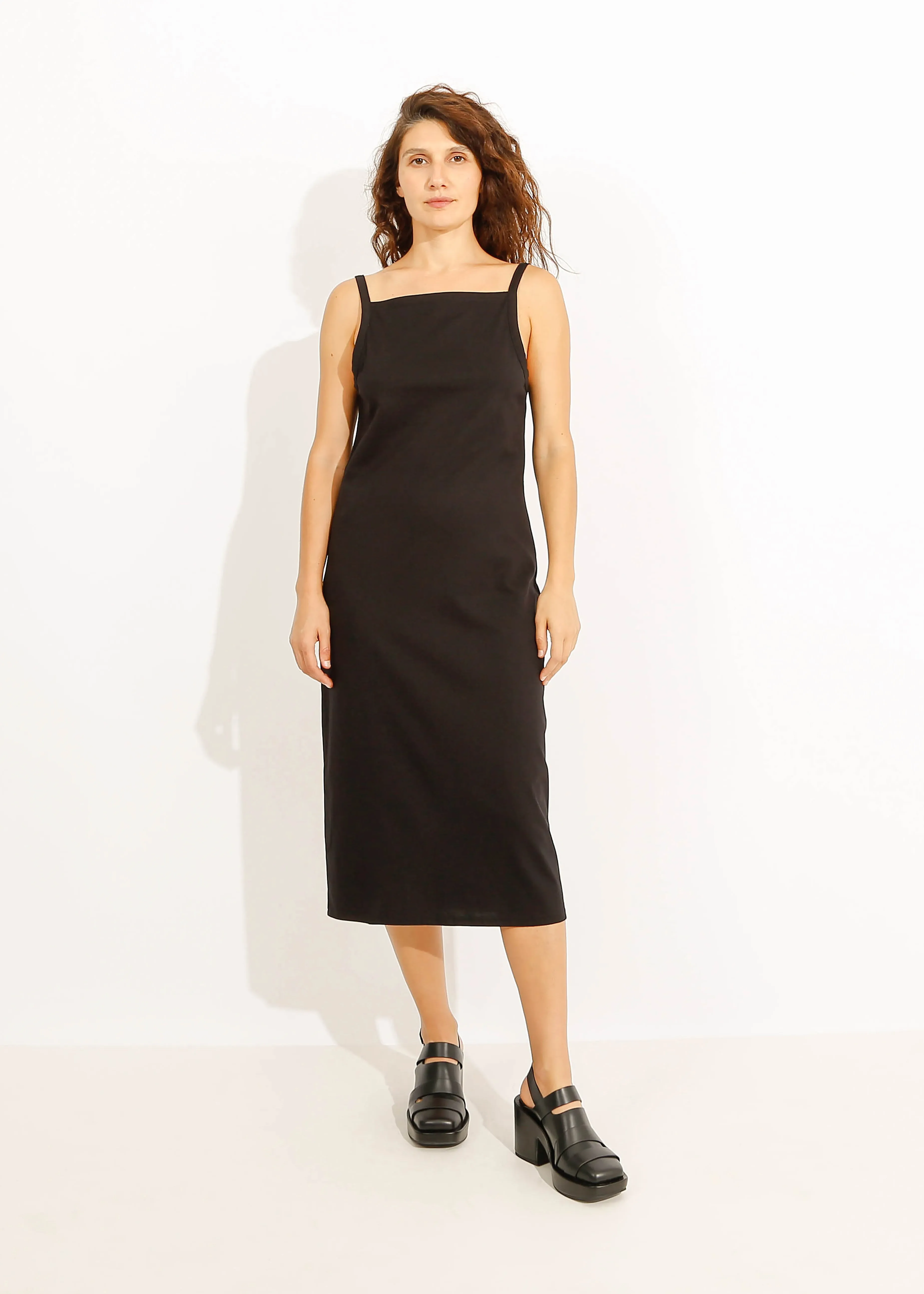 RILEY TANK DRESS / ONYX