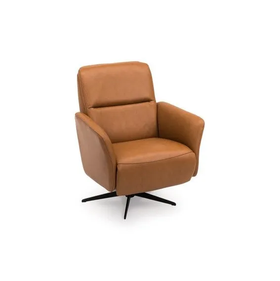 Riva Cognac Leather Power Motion Recliner