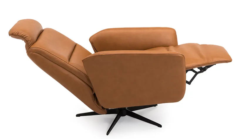 Riva Cognac Leather Power Motion Recliner