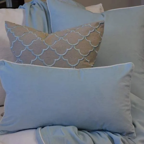 Rodeo Baby Blue Cushion Cover   Feather Insert