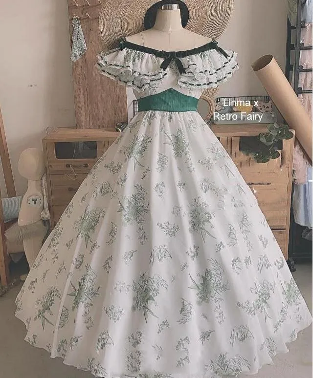 Scarlett O'Hara Barbecue Prom Dress Gone With The Wind Remake Dress