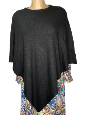 Shimmer Poncho With Silver And Gold Fleck (4 Colours)