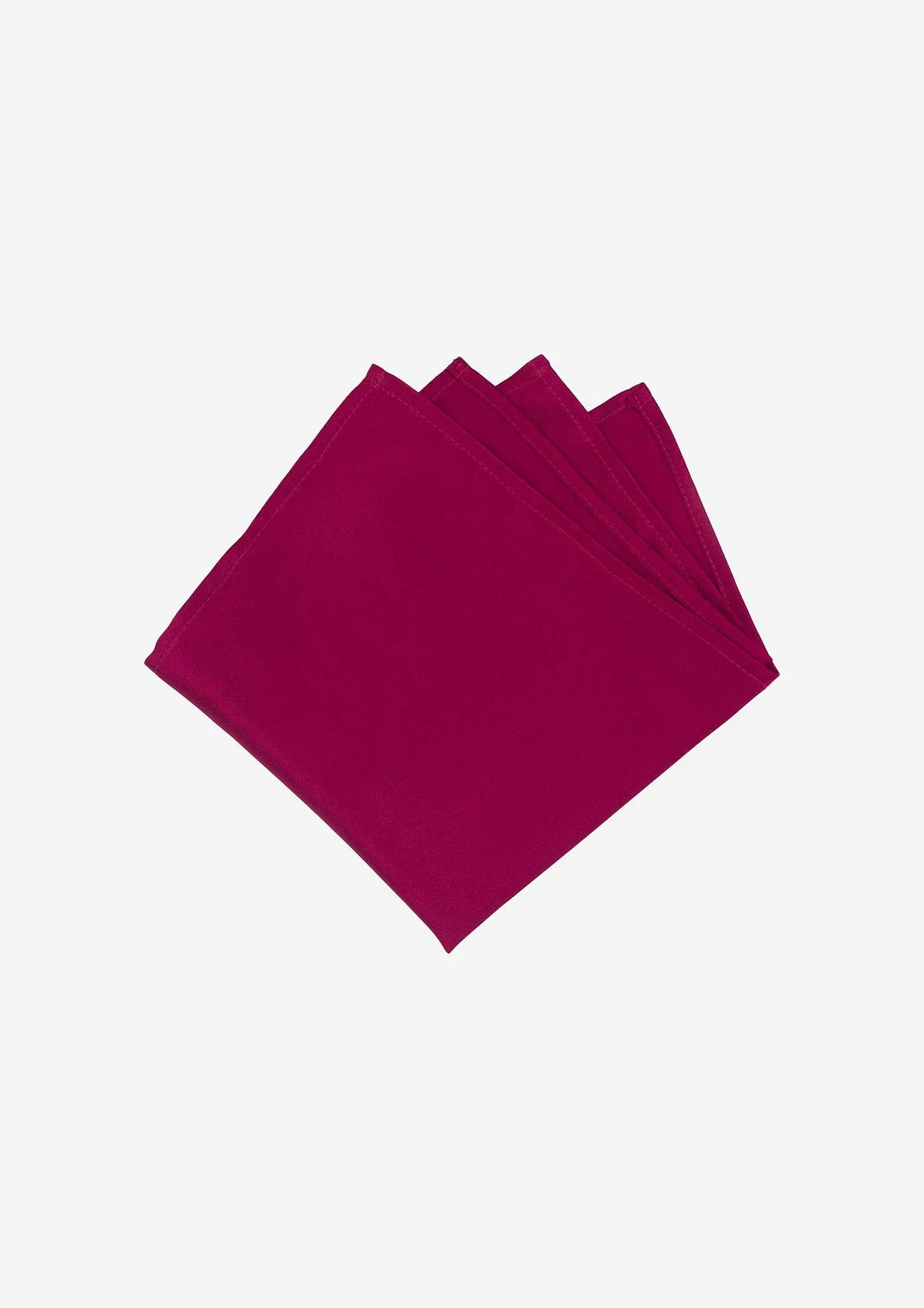 Silk Satin Carmine Red Pocket Square