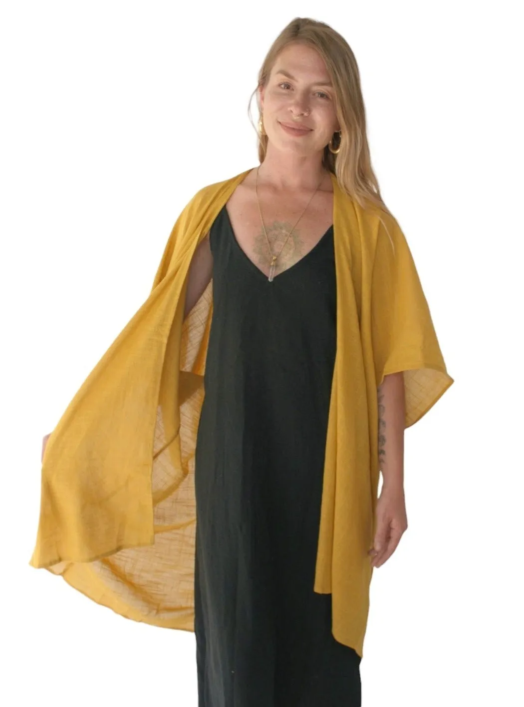 Turmeric Organic Cotton Shrug