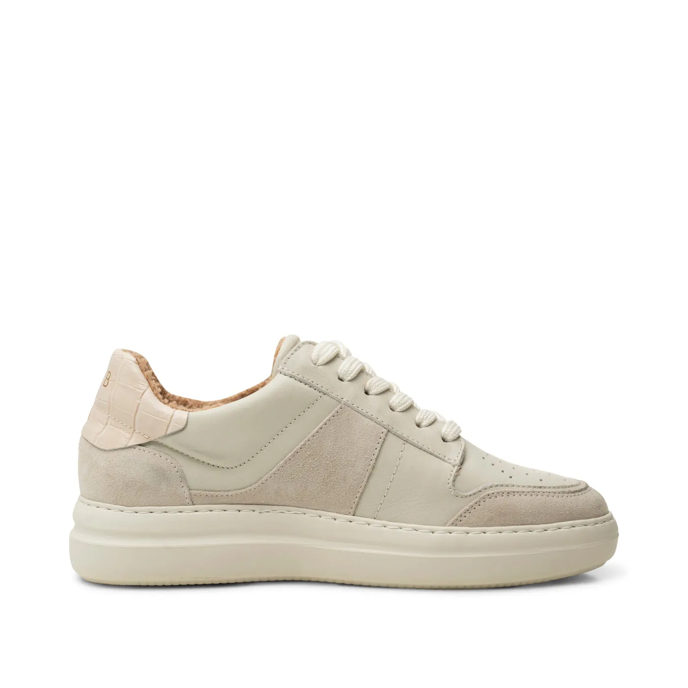 Valda sneaker leather warm - OFF WHITE