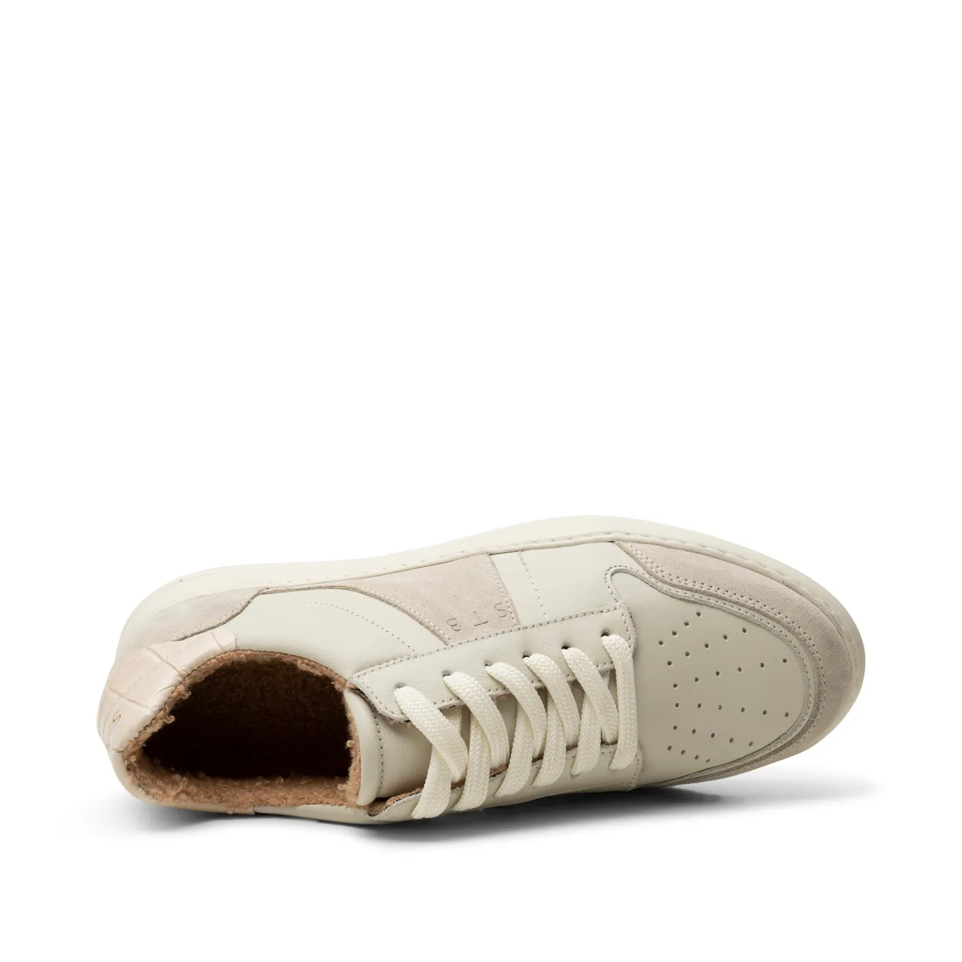 Valda sneaker leather warm - OFF WHITE