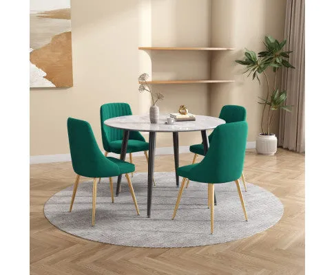 Velvet Elegance Dining Set