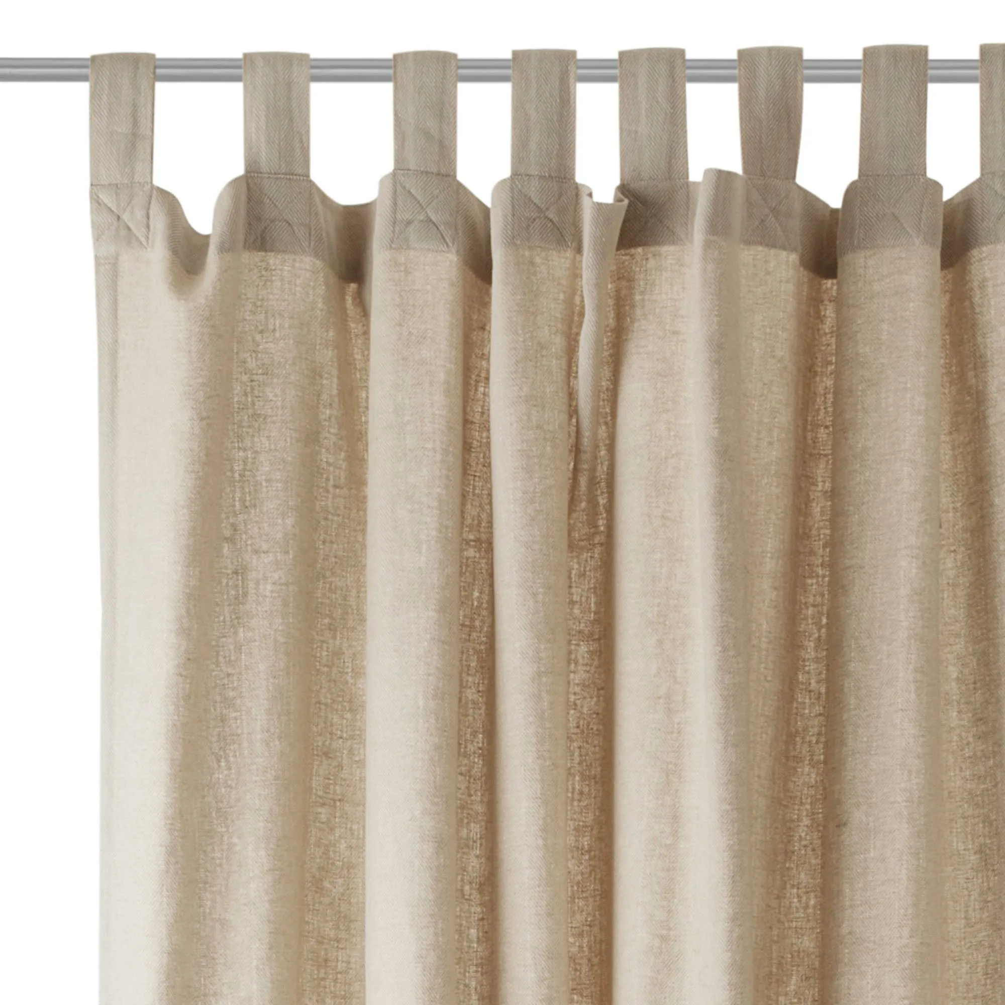 Vinstra Curtain Set [Natural/Natural white]