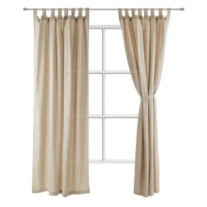 Vinstra Curtain Set [Natural/Natural white]