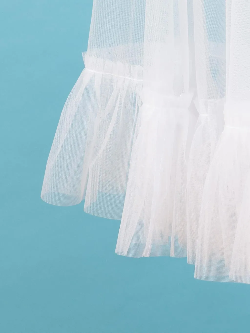 White Frilly Petticoat L8021W